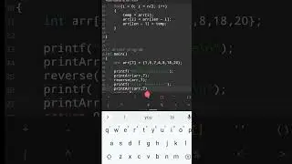 Reverse an array.