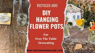 How To Make Hanging Flower Pots from Recycled Jars