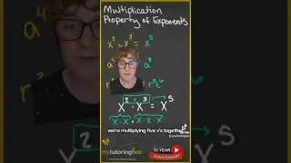 Multiplication Property of Exponents algebra #mathhelp #math #tutor #algebra