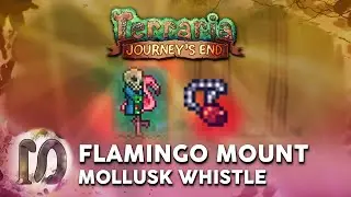 Terraria 1.4 Journey's End - Flamingo Mount - Mollusk Whistle - New Mount in Terraria