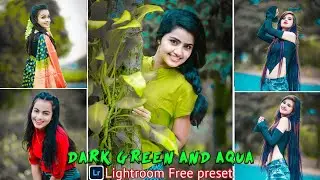 Dark Green And Aqua Tone Lightroom Preset || Lightroom Presets || Green Tone || New Presets