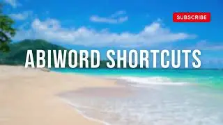 AbiWord: keyboard shortcuts #abiword #abiwordtutorial