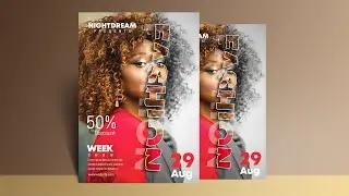 Flyer design in Photoshop