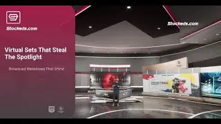 SPORTS TALKSHOW HALFT5Y | Unreal Engine Corporate Virtual Set | Integrated With Aximmetry |