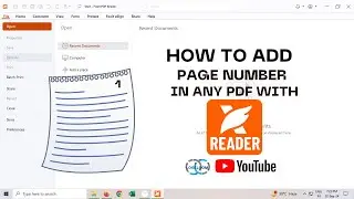 How to Edit PDF and Add Page Number with Foxit Reader
