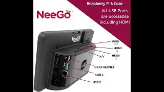 NeeGo Raspberry Pi 4 Screen Case for Raspberry Pi Monitor Touchscreen Display 7-inch