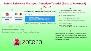Zotero Reference Manager Complete Tutorial Basic to Advanced Part2