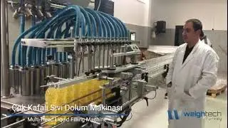 Weightech Turkey | Çok Kafalı Sıvı Dolum Makinası / Multi-Head Liquid Filling Machine