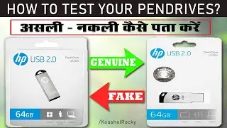 How to check Fake or Real Pendrives| Original VS Duplicate Pendrive test | Must watch Before BUY