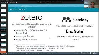 Note taking and knowledge management with Obsidian.md and Zotero