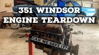351 WINDSOR TEARDOWN: 1966 Mustang Part 2- How does a seized 351w engine look on the inside.