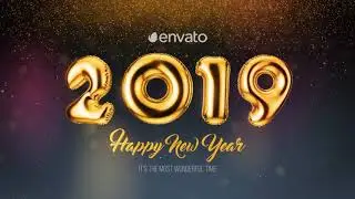 NEW YEARS 2019 BALOON - AFTER EFFECT PROJECT FILES