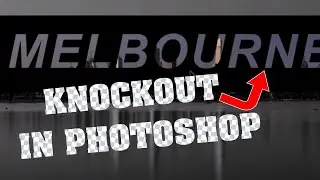 How to use the Knockout Blending mode or effect in Photoshop