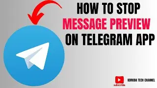 How To Stop Telegram Message Notification - Turn Off Message Preview 2026