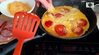 A delicious recipe from thin pita bread with scrambled eggs in 3 minutes. I surprised everyone!