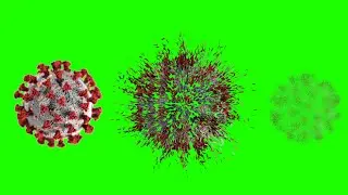 Corona Virus Greenscreen Disintegration