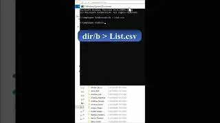 Automatically create list of all folder names in Excel | Excel Tips and tricks | 