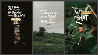 Cara Mudah Membuat Typography Instagram | typography quotes | 