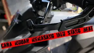 Cara pasang jalu stang motor | honda beat | bagi pemula