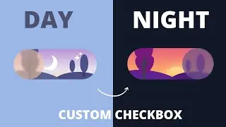 Day To Night Toggle Switch Using HTML CSS & JS | Dark/Light Effect