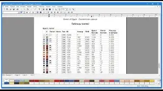 Программа Pattern Maker v4 Pro - Проект схемы, таблицы нитей