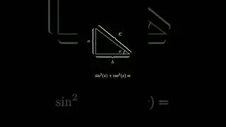 Sin^2x + cos^2x = 1 proved #education #maths #shorttrick #shorts