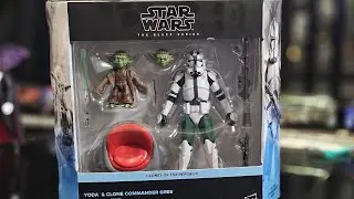 Yoda & Clone Commander Gree. Star Wars Revenge of the Sith. The Black Series.