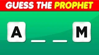 Guess The Scrambled Letters 🔤 | Guess The Prophet Islamic Quiz