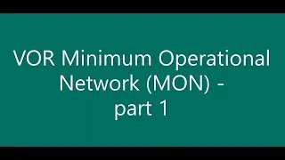 What is VOR Minimum Operational Network MON