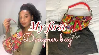 VINTAGE DIOR SADDLE BAG UNBOXING | FASHIONPHILE REVIEW & MY FIRST DESIGNER BAG 2020 | AUSTINE