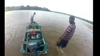 early morning fishing Rockstone Guyana (action packed)