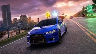 Crazy! Mitsubishi Lancer Evolution Goes Full Speed & Crashes in an Extreme Arena ||bmNGdrive