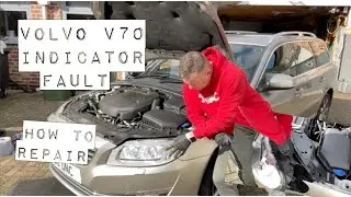 Volvo V70 Indicator flashing fast, How to Replace Indicator Bulb, Front Side Repeater Lamp.