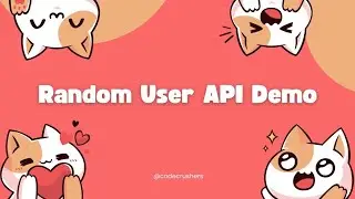 Random User generator using #Axios | Random user API tutorial