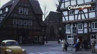 Rinteln 1970er – Oldtimer vor Fachwerkhäusern | Super 8