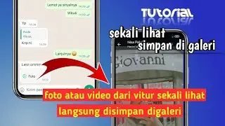 Cara simpan foto atau video wa dari vitur sekali lihat tanpa apk tambahan