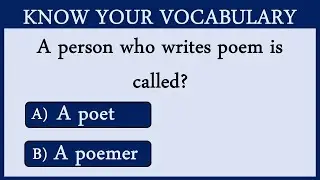 One Word Substitution Quiz 3: Do You Know Your Vocabulary? TAKE THIS TEST.