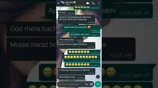 Cute Chat Conversation || ladli gf || bf gf || Ziddi Ladki Caring Ladka