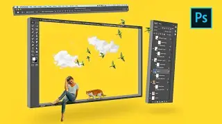 Photoshop Tutorial | How to Create 3D Interface Effect