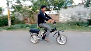 Home Made Hybrid Bicycle with regenarative braking system