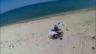 Море10, в конце...отрыв лопасти , отрыв мотора и краш