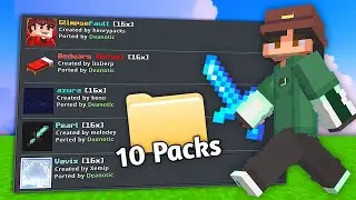 TOP 10 BEST DEFAULT EDIT TEXTURE PACKS | Minecraft Bedrock 1.21+