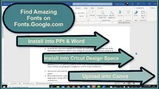 Get Custom Fonts From Google