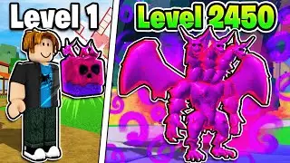 Noob To MAX LEVEL With VENOM FRUIT ONLY In Blox Fruits!