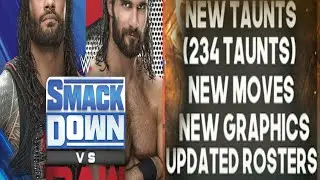 Wr3d smack down VS raw  2020 mod Release .( New moves & New taunt and More) download links to descri