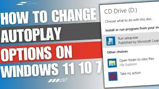How to change autoplay options for removable drives on windows 11 10