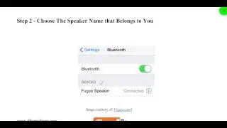 Connect device to Bluetooth Speaker