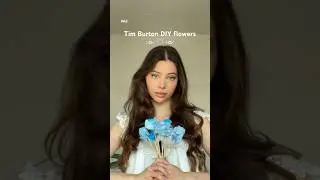 #Ad Gothic Beetlejuice flowers sponsored by YouTube Shorts 💜💙 try the filter #BeetlejuiceOnShorts