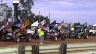 Lincoln Speedway 410 and 358 Sprint Car Highlights 09-03-16