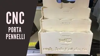 CNC router - come fare un porta pennelli alla CNC con Aspire.
